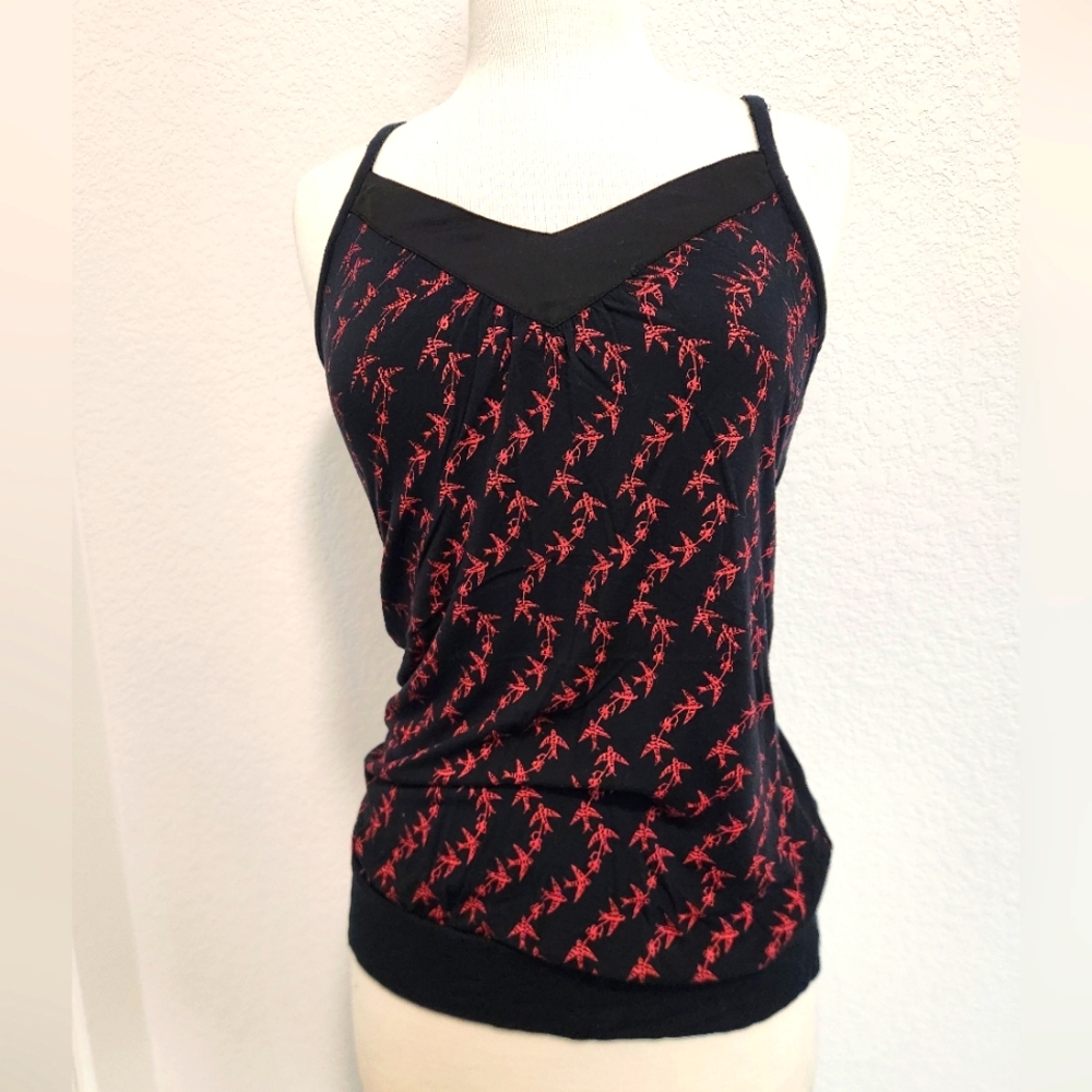 Gentle Fawn Black and Red Camisole